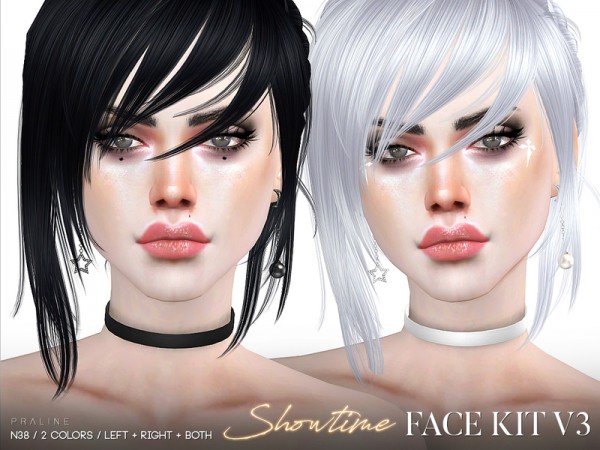  The Sims Resource: Showtime Face Kit V3 / N38 by Pralinesims