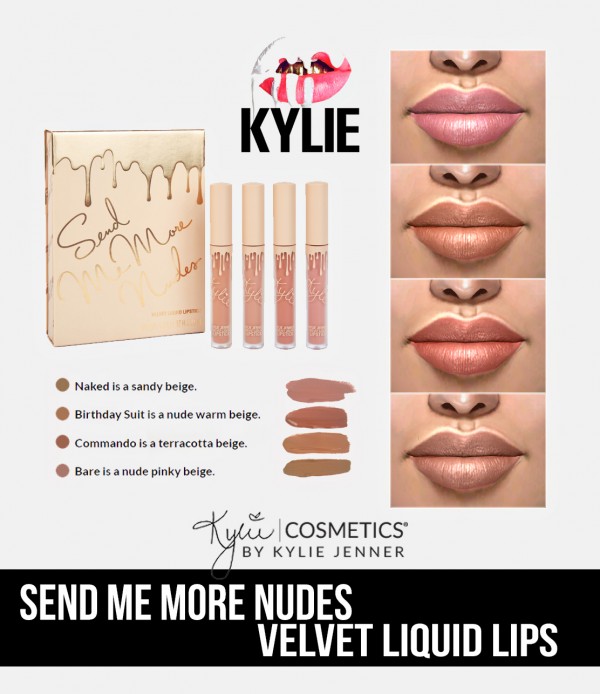  Kenzar Sims: Kylie Cosmetics Send me more nudes Velvet Lips