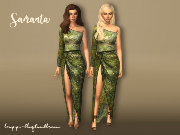  The Sims Resource: Samanta dress by laupipi