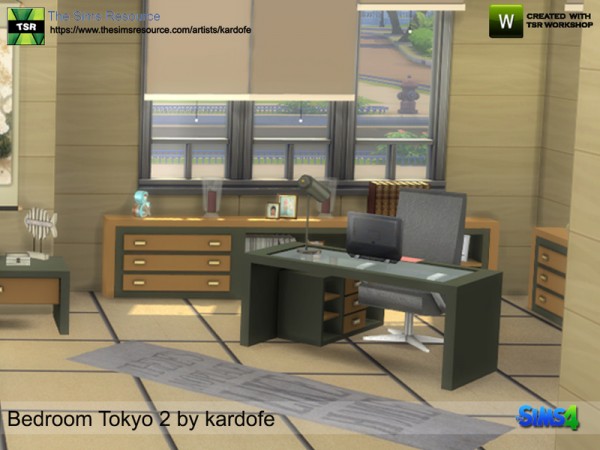  The Sims Resource: Bedroom Tokyo 2 by Kardofe