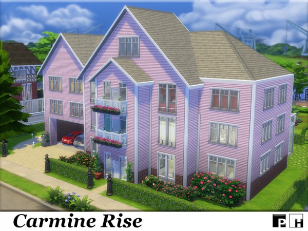  The Sims Resource: Carmine Rise house by Pinkfizzzzz