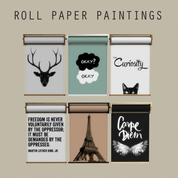  Leo 4 Sims: Paper Roll Paintings