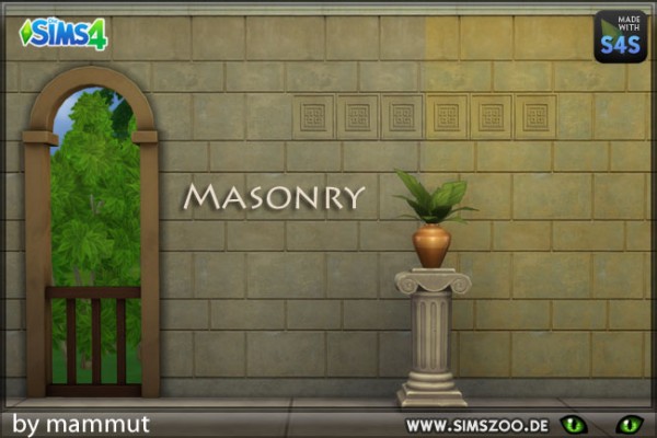 Blackys Sims 4 Zoo: Early Civ 4 dark walls by mammut