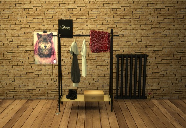 Leo 4 Sims: Clothing Rack With Light