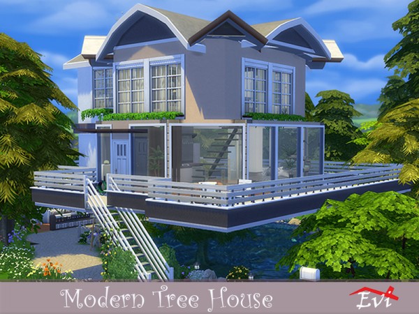 The Sims Resource: Modern Tree House by evi
