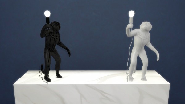  Meinkatz Creations: Monkey Standing Table Lamp by Seletti