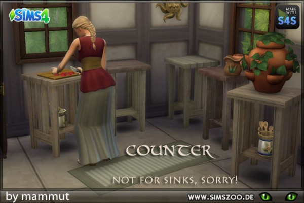  Blackys Sims 4 Zoo: Counter by mammut
