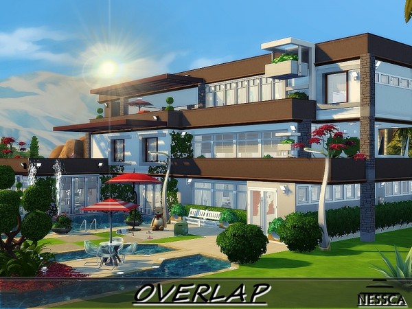  The Sims Resource: OVERLAP house by Nessca