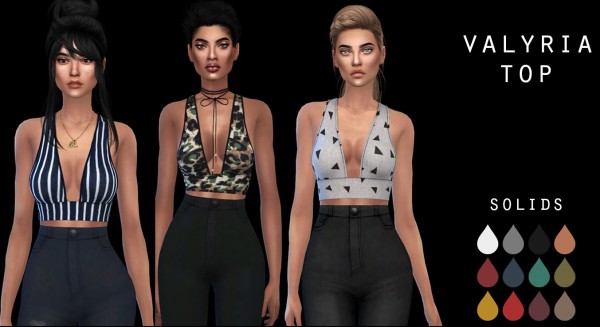  Leo 4 Sims: Valyria top recolor