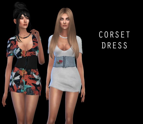  Leo 4 Sims: Corset dress recolored