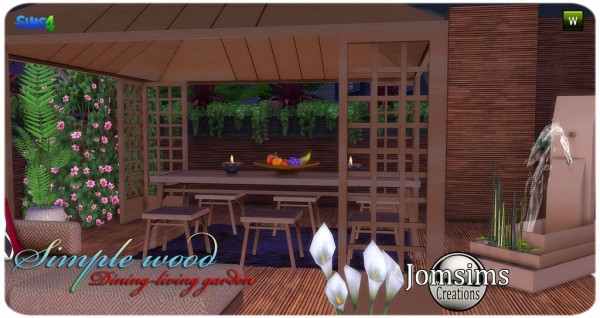  Jom Sims Creations: Simple wood outdoor