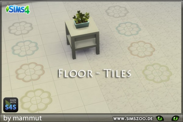  Blackys Sims 4 Zoo: Floor Floral 1 by mammut
