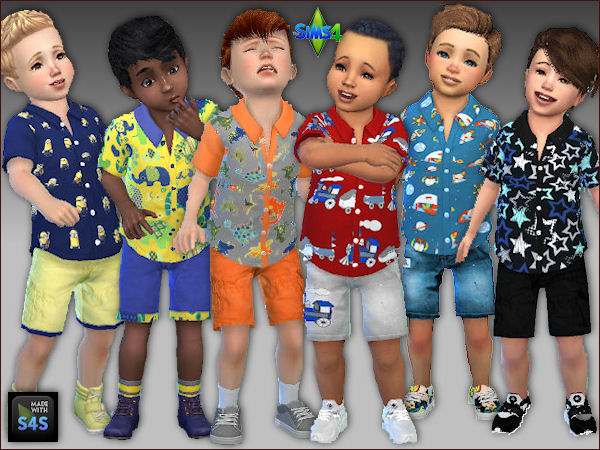  Arte Della Vita: 6 shorts and 6 shirts for little boys