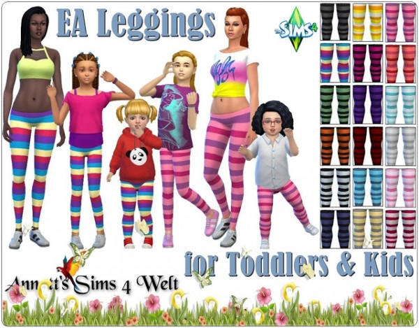  Annett`s Sims 4 Welt: Leggings for Kids and Toddlers