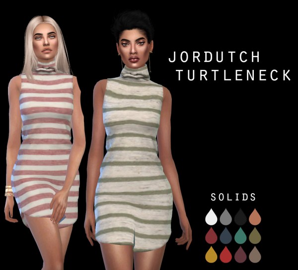  Leo 4 Sims: Jordutch Turtleneck dress recolor