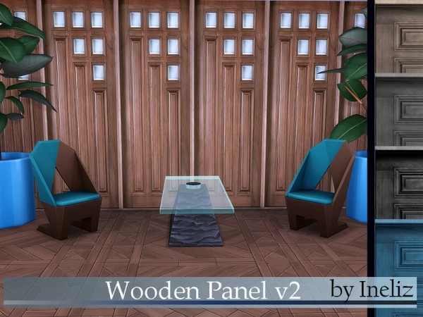  The Sims Resource: Wooden Panel v2 by Ineliz
