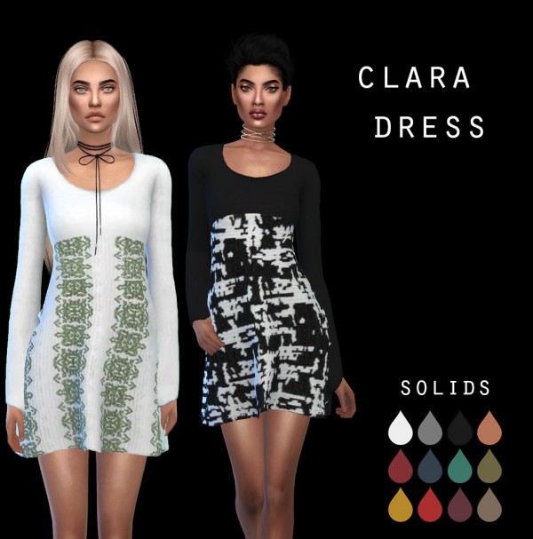  Leo 4 Sims: Clara dress recolor