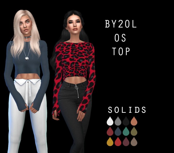 Leo 4 Sims: OS top recolor • Sims 4 Downloads