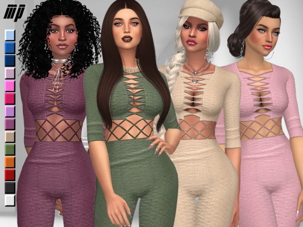 The Sims Resource: Bandage Jumpsuit by MartyP