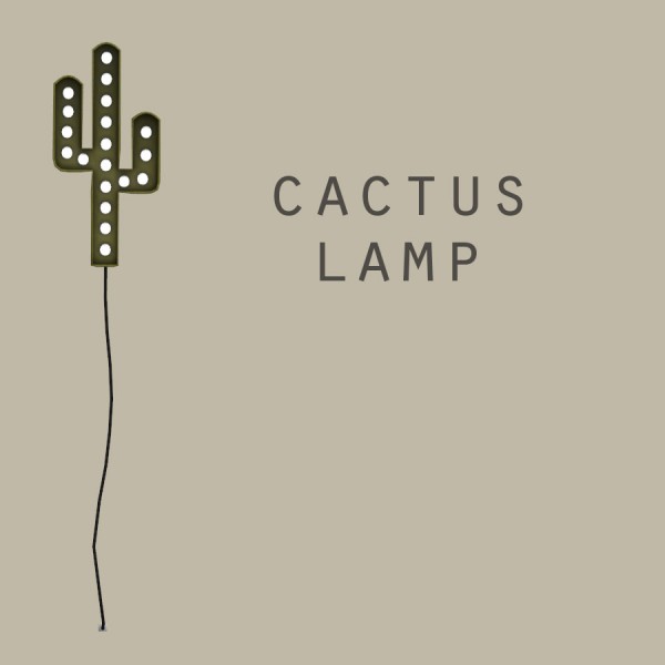  Leo 4 Sims: Cactus Wall Lamp