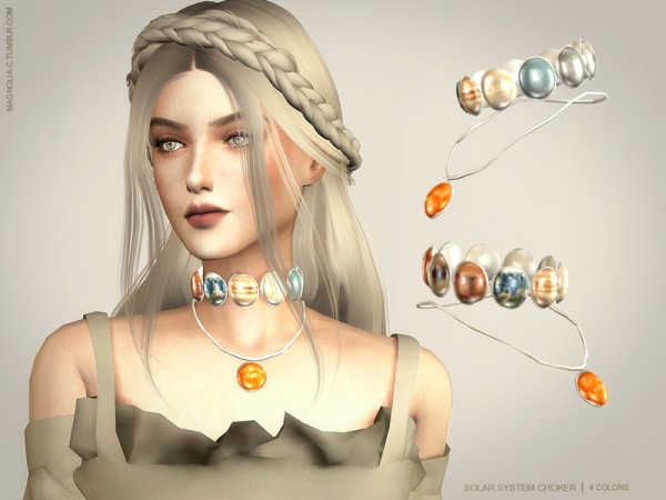  The Sims Resource: Solar System Choker by magnolia c
