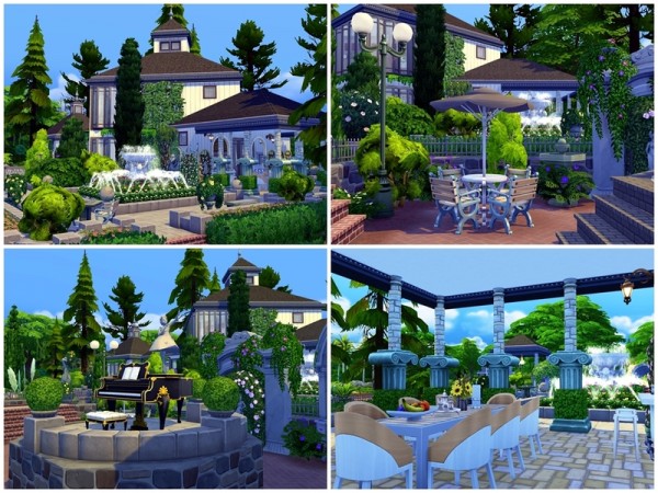  The Sims Resource: Greenery Mansion house by Moniamay72