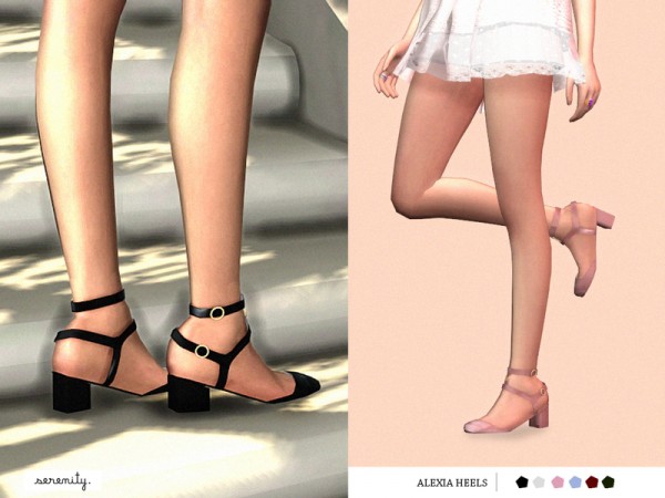  The Sims Resource: Alexa Heels by serenity cc