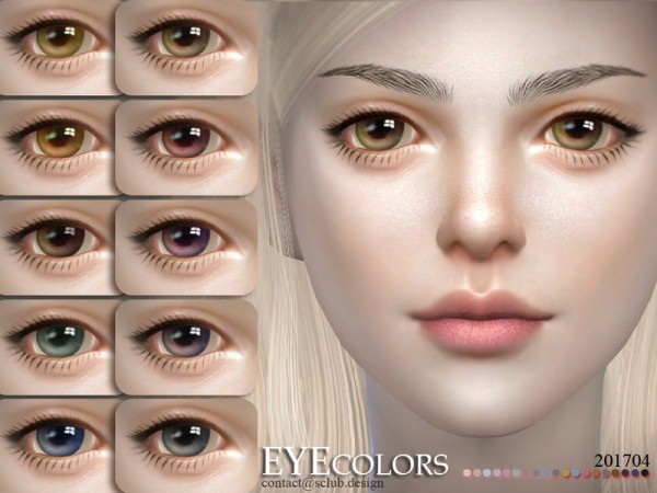 The Sims Resource: Eyecolors 201704 by S Club