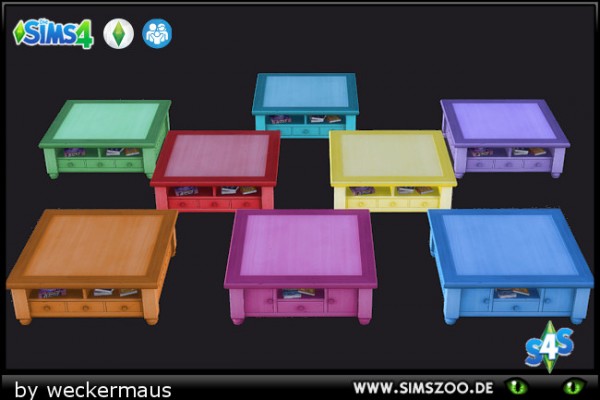  Blackys Sims 4 Zoo: Sunshine Coffeetable by weckermaus