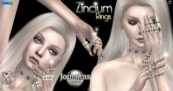 Jom Sims Creations: Zincium rings