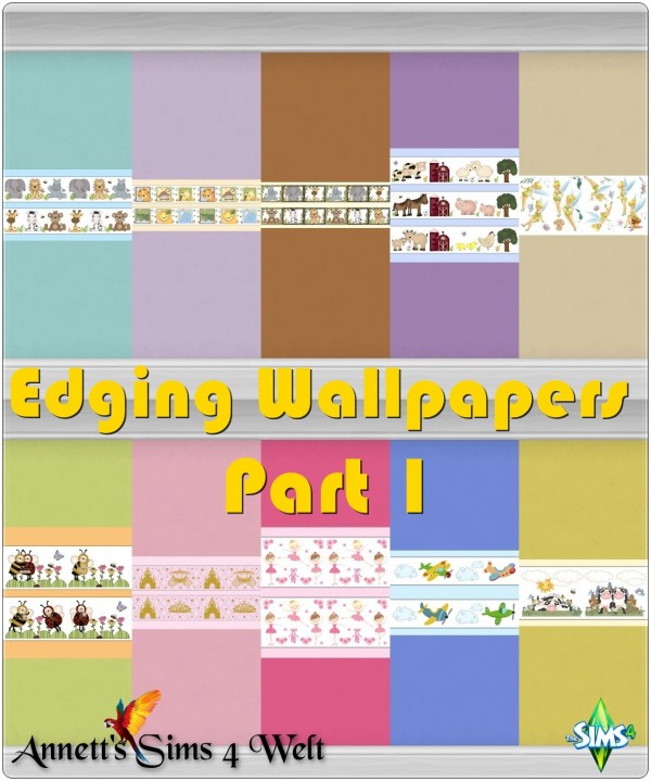  Annett`s Sims 4 Welt: Edging Wallpapers   Part 1