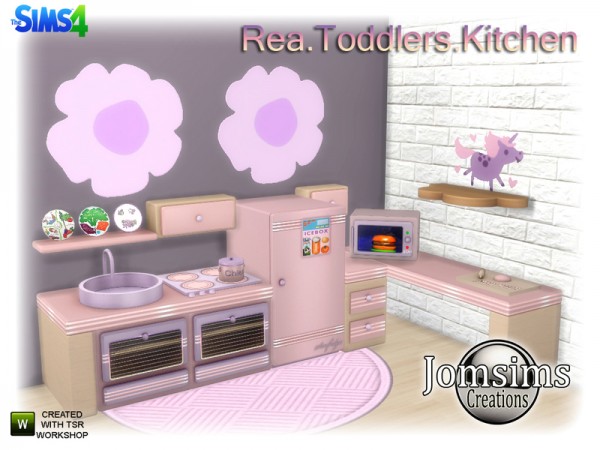  The Sims Resource: Rea Toddlers Kitchen by jomsims