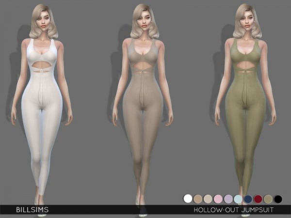  The Sims Resource: Hollow out Jumpsuit by Bill Sims