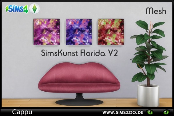  Blackys Sims 4 Zoo: Florida paintings by Cappu