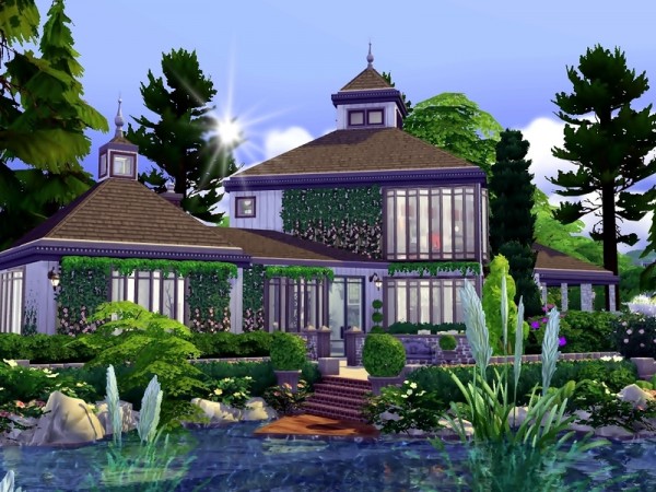  The Sims Resource: Greenery Mansion house by Moniamay72