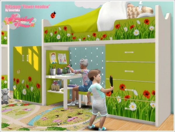 Sims by Severinka: Flower meadow kidsroom