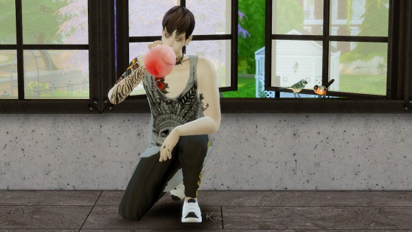 Kiru: Blow the Balloon poses
