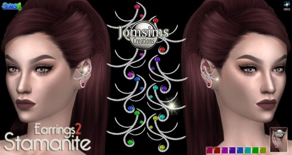 Jom Sims Creations: Stamanite earrings 2