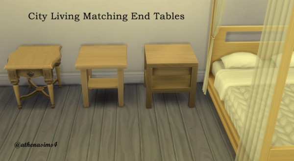  Mod The Sims: Cobra Cobana Matching End Tables by athenasims4