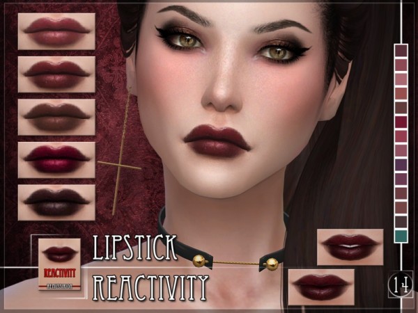 The Sims Resource: Reactivity Lipstick by RemusSirion