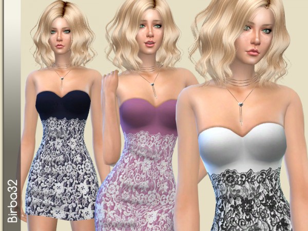  The Sims Resource: Aida Dress by Birba32