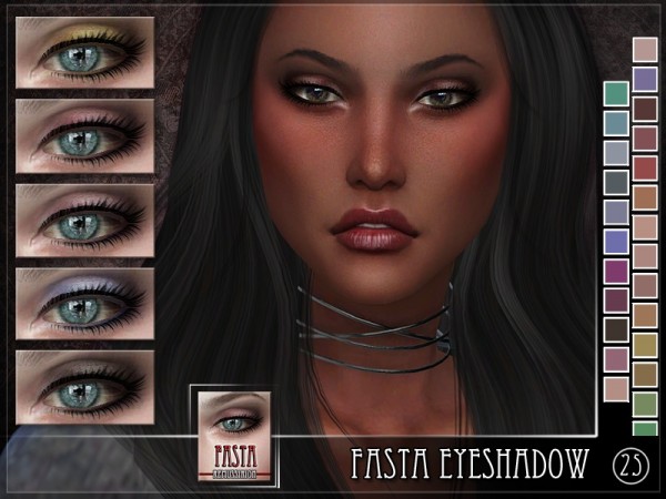  The Sims Resource: Fasta Eyeshadow by RemusSirion
