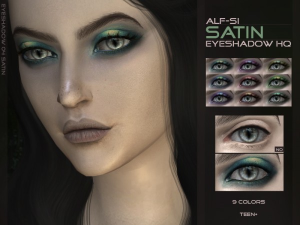  The Sims Resource: Satin   Eyeshadow HQ by Alf Si