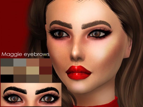  The Sims Resource: Maggie eyebrows by Sharareh