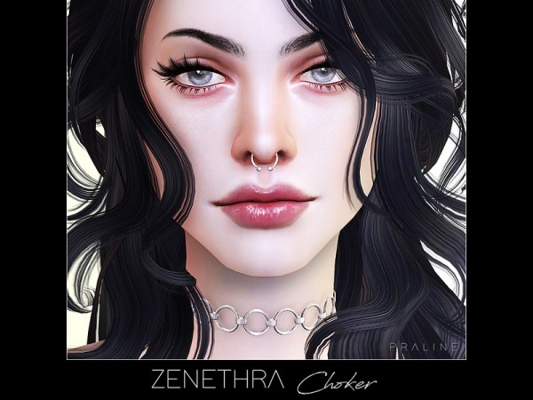  The Sims Resource: Zenethra Choker by Pralinesims