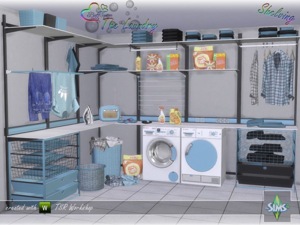  The Sims Resource: The Laundry   Shelving by BuffSumm