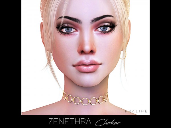 The Sims Resource: Zenethra Choker by Pralinesims