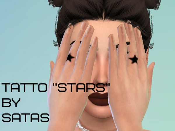  The Sims Resource: Tattoo Stars by Satas