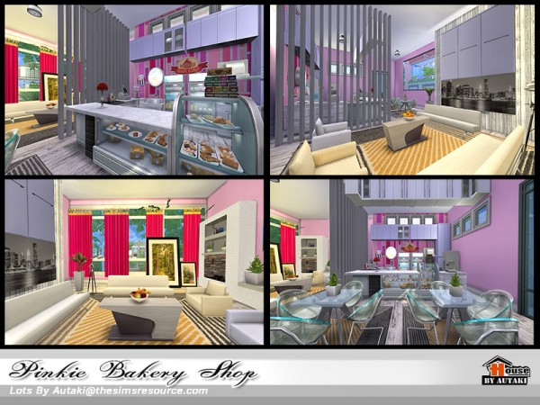  The Sims Resource: Pinkie Bakery Shop by Autaki