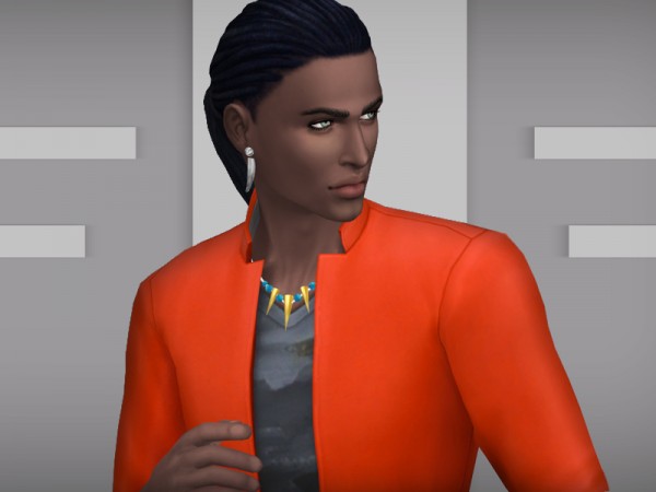  The Sims Resource: C.B.  male necklace by WistfulCastle